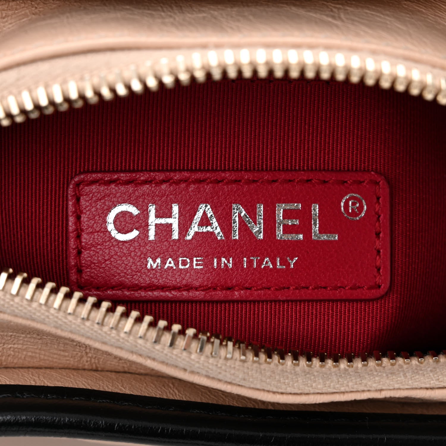 Chanel Aged Calfskin Quilted Small Gabrielle Hobo Beige Black 6 of 11