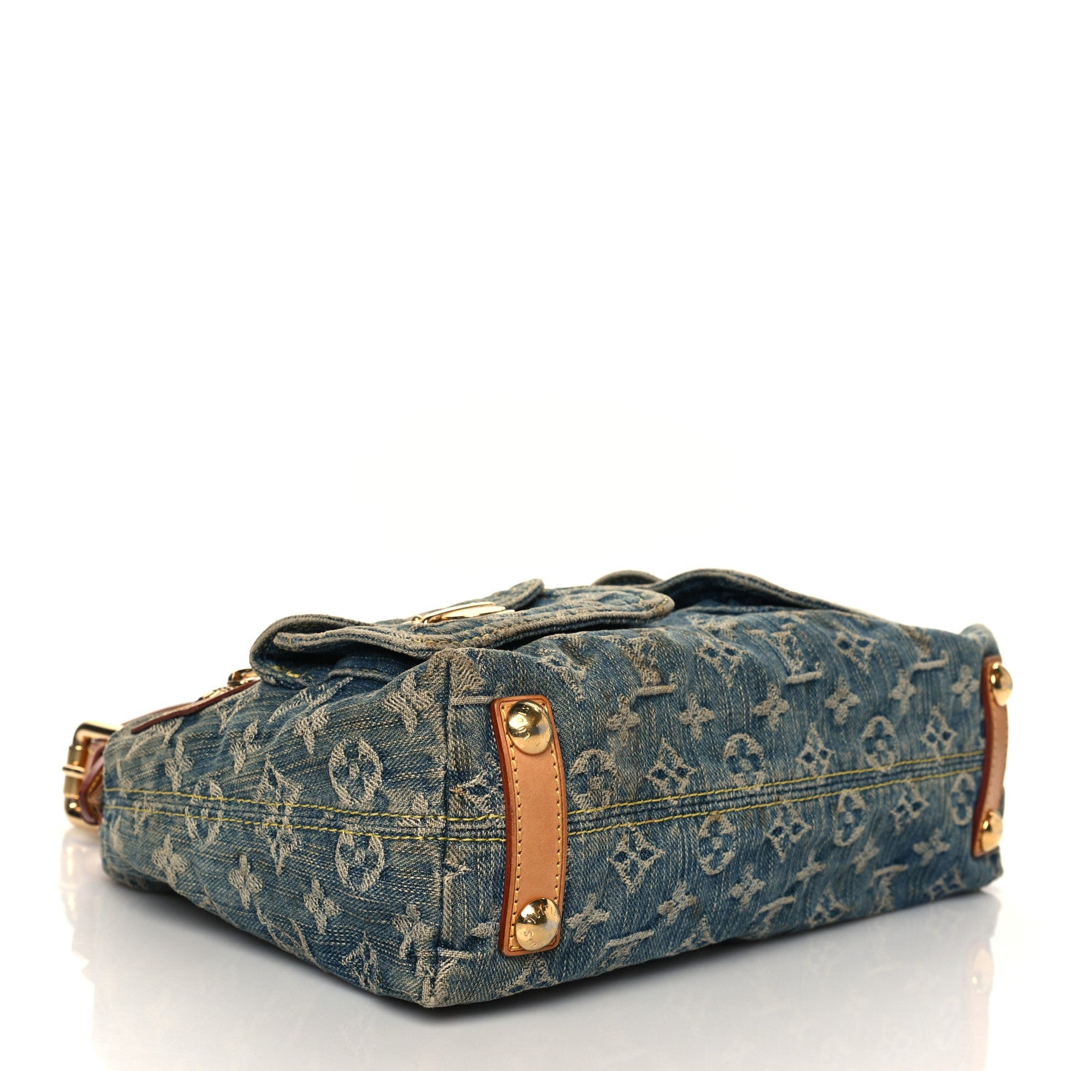 Louis Vuitton Monogram Denim Baggy PM Blue 4 of 13
