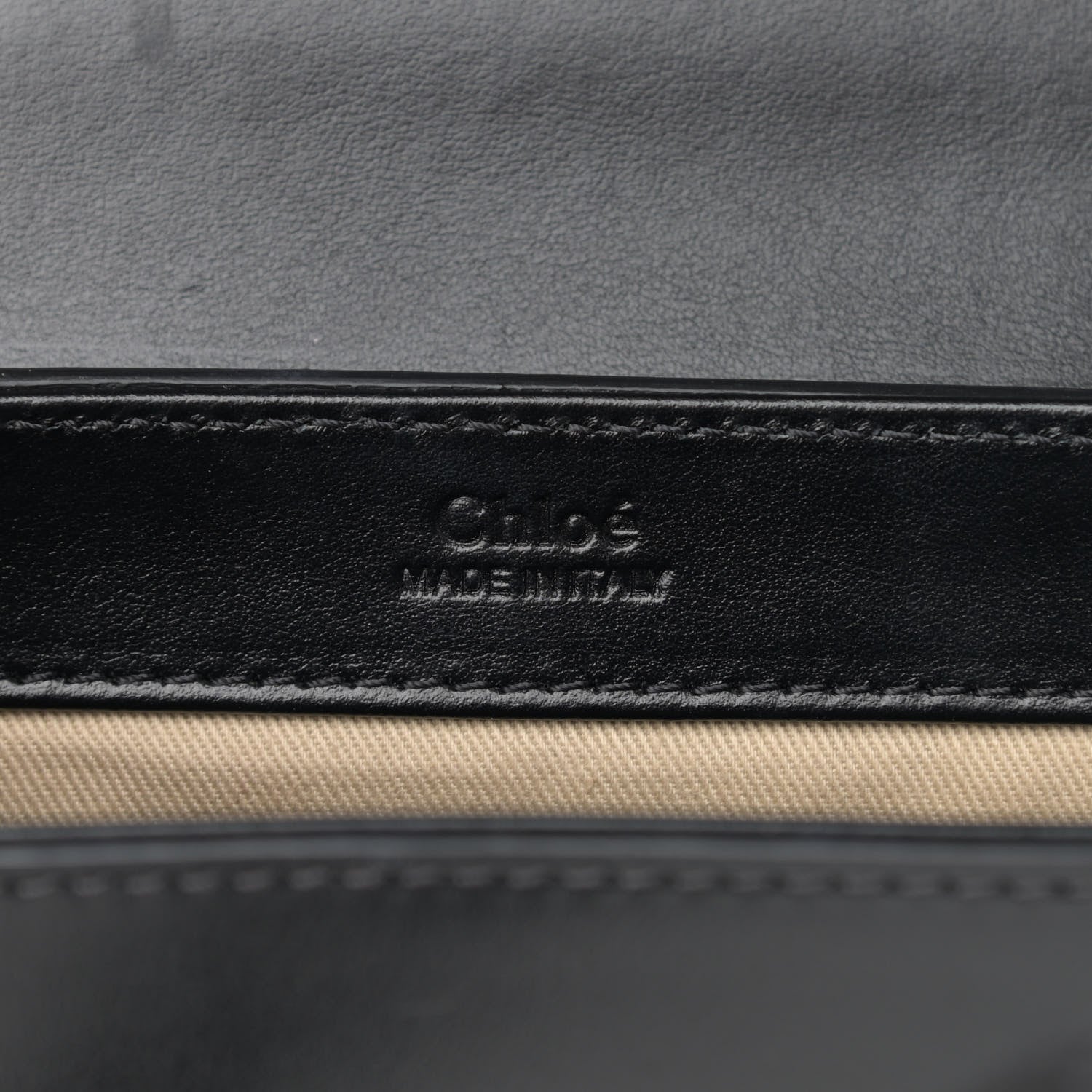 Chloe Shiny Calfskin Suede Mini C Double Carry Black 6 of 14
