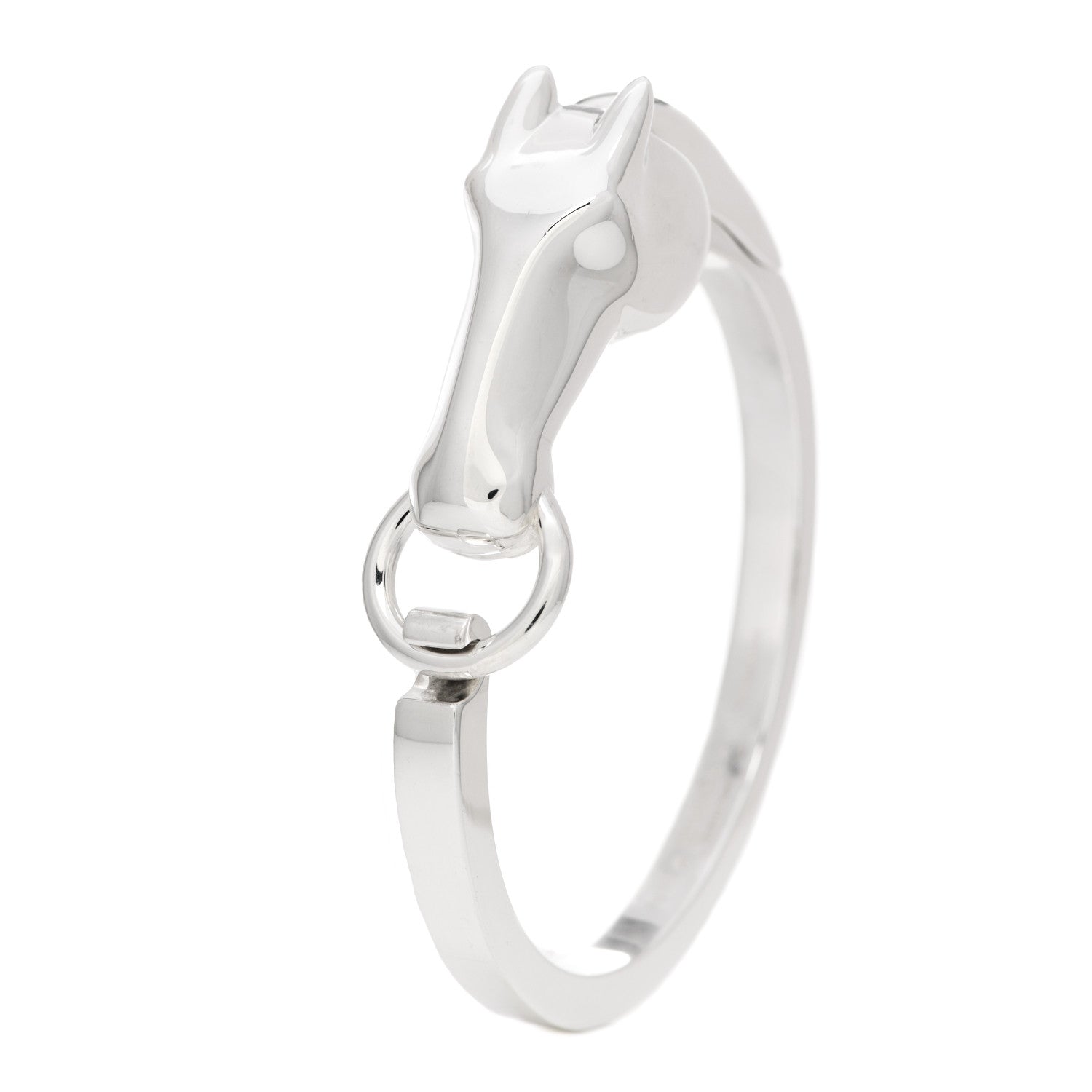 Hermes Sterling Silver PM Galop Bracelet ST 1 of 4