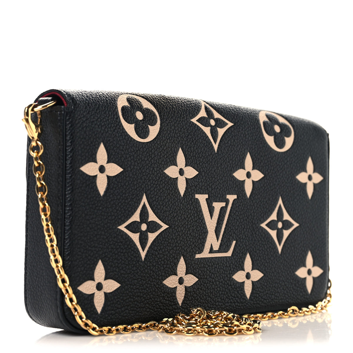 Louis Vuitton Empreinte Monogram Giant Felicie Pochette Black Beige 4 of 11