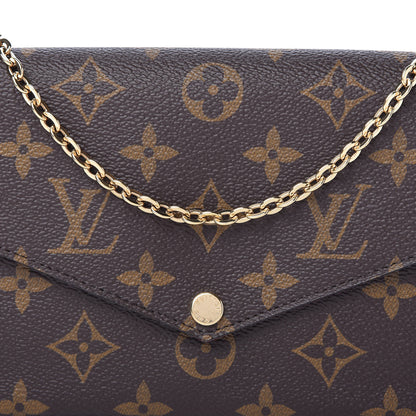 Louis Vuitton Monogram Pochette Felicie Chain Wallet Fuchsia 11 of 11