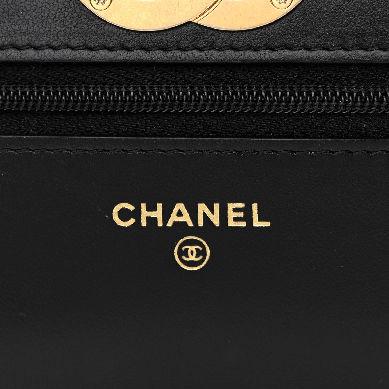 Chanel Caviar Quilted Camellia Wallet On Chain WOC Black 6 of 12