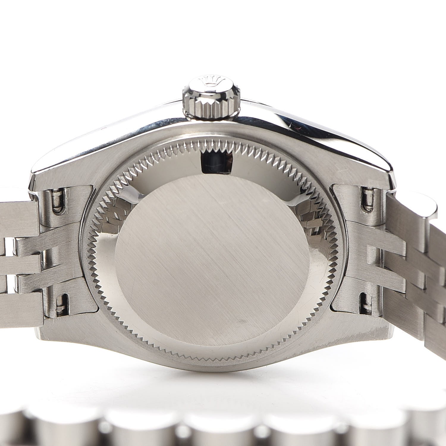 Rolex Stainless Steel 18K White Gold Diamond Pink Mother of Pearl 26mm Oyster Perpetual Datejust Watch 179174 4 of 5