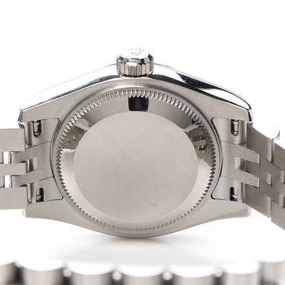 Rolex Stainless Steel 18K White Gold Diamond Pink Mother of Pearl 26mm Oyster Perpetual Datejust Watch 179174 4 of 5