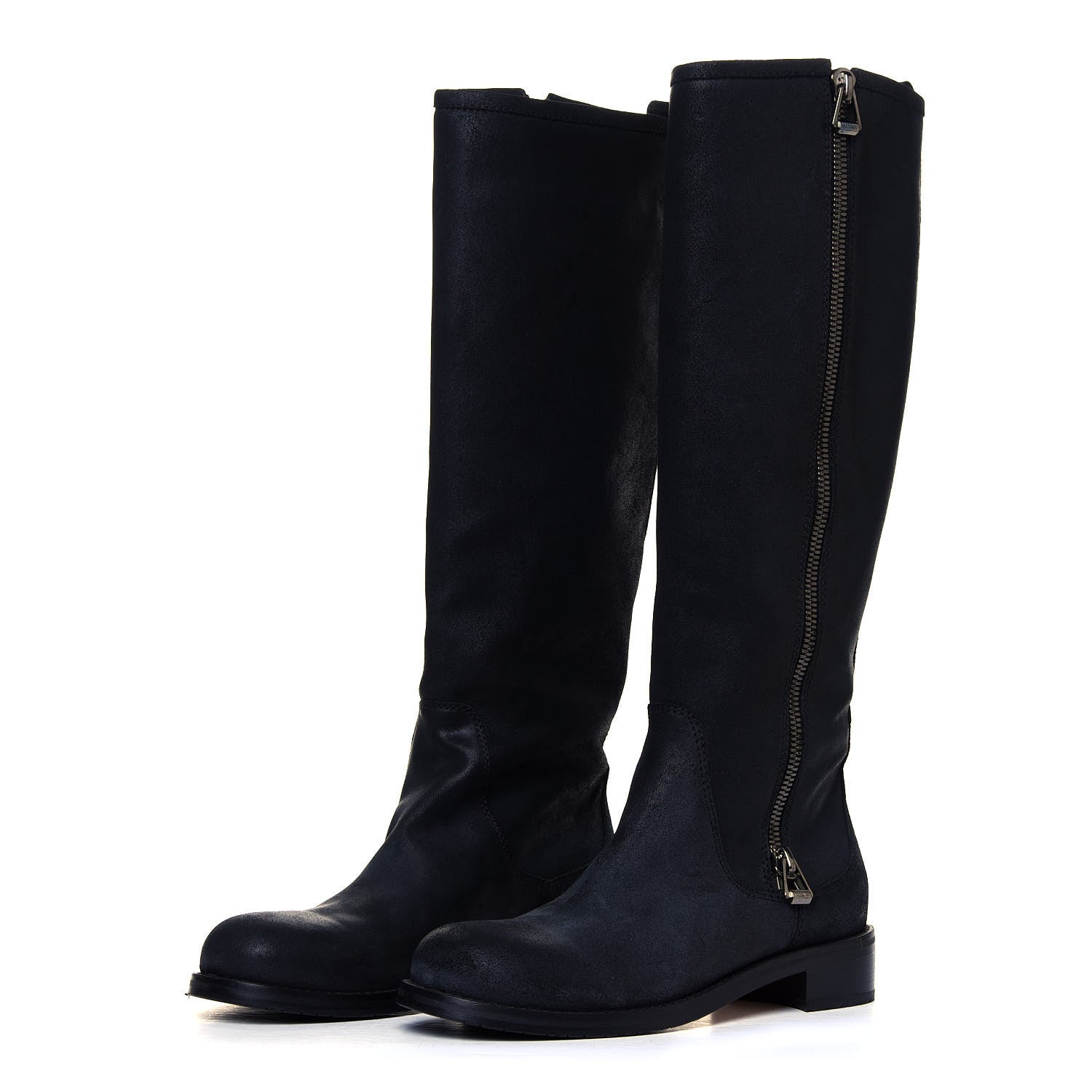 Jimmy Choo Suede Doreen Tall Boots 37.5 Black 2 of 6
