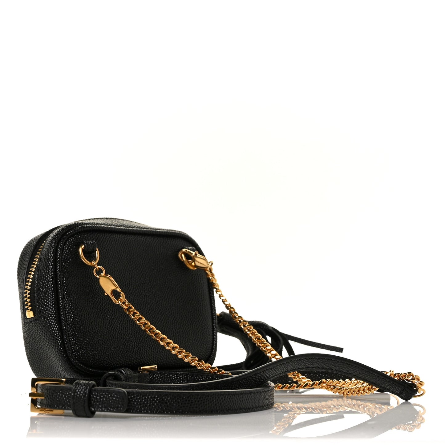 Grain De Poudre Matelasse Monogram Baby Lou Camera Bag Black