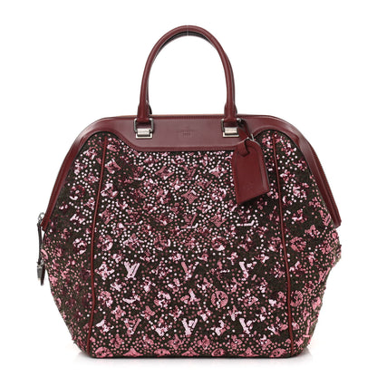 Louis Vuitton Sequin Monogram Sunshine Express North South Burgundy 1 of 9