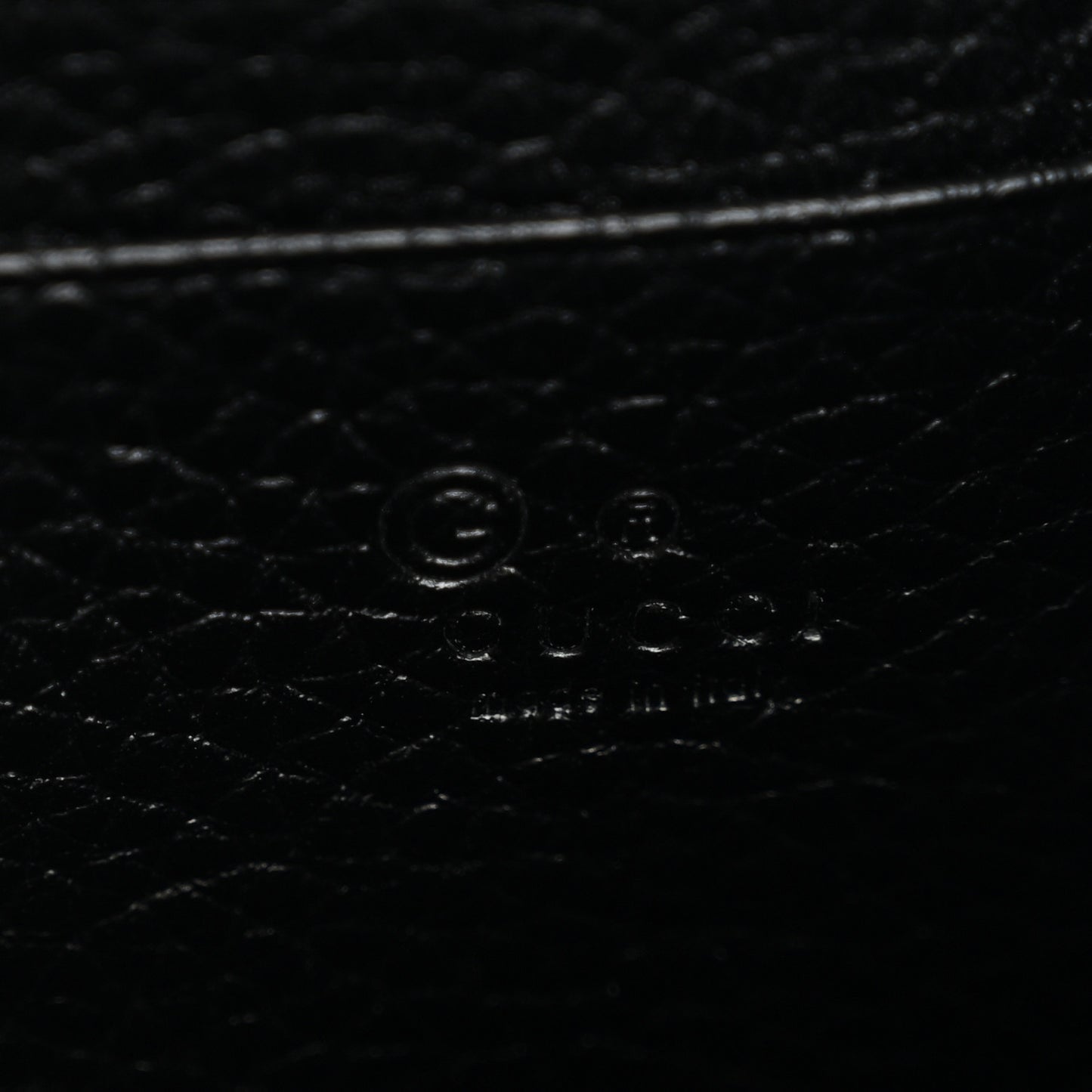 Calfskin GG Marmont Chain Wallet Black