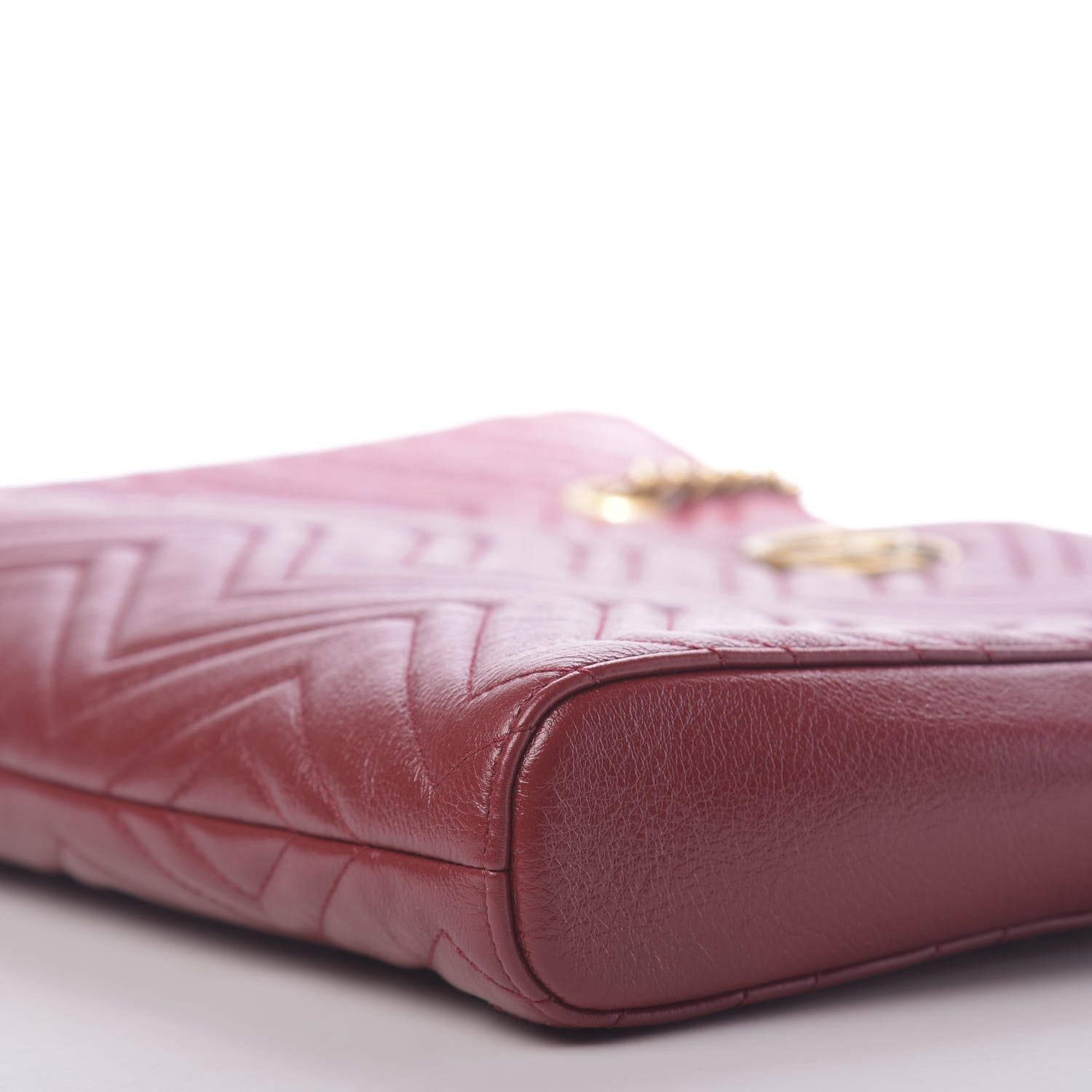 Gucci Azalea Calfskin Matelasse Medium GG Marmont Slim Tote Romantic Cerise 6 of 10