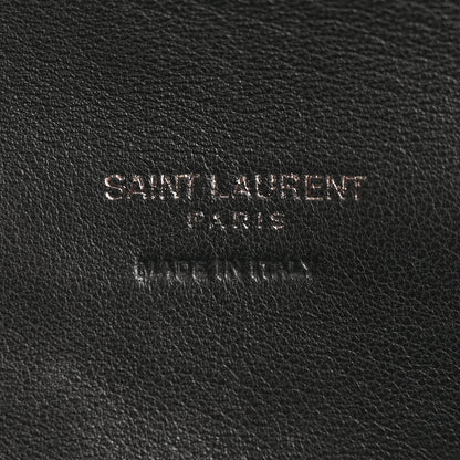 Saint Laurent Lambskin Monogram Loulou Puffer Pouch Clutch Black 7 of 11