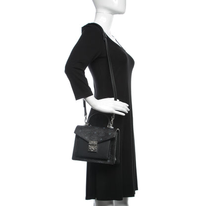 MCM Visetos Small Patricia Satchel Black 2 of 8