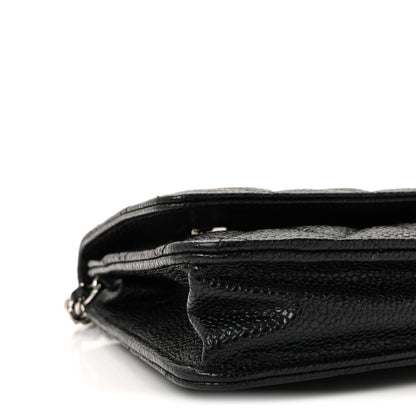 Chanel Caviar Quilted Wallet On Chain WOC Black 10 of 12