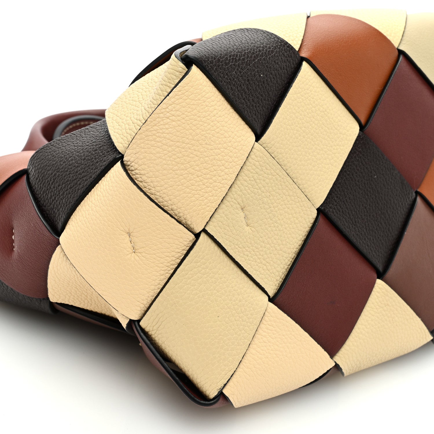 Loewe Calfskin Small Woven Basket Surplus Bag Beige 8 of 9