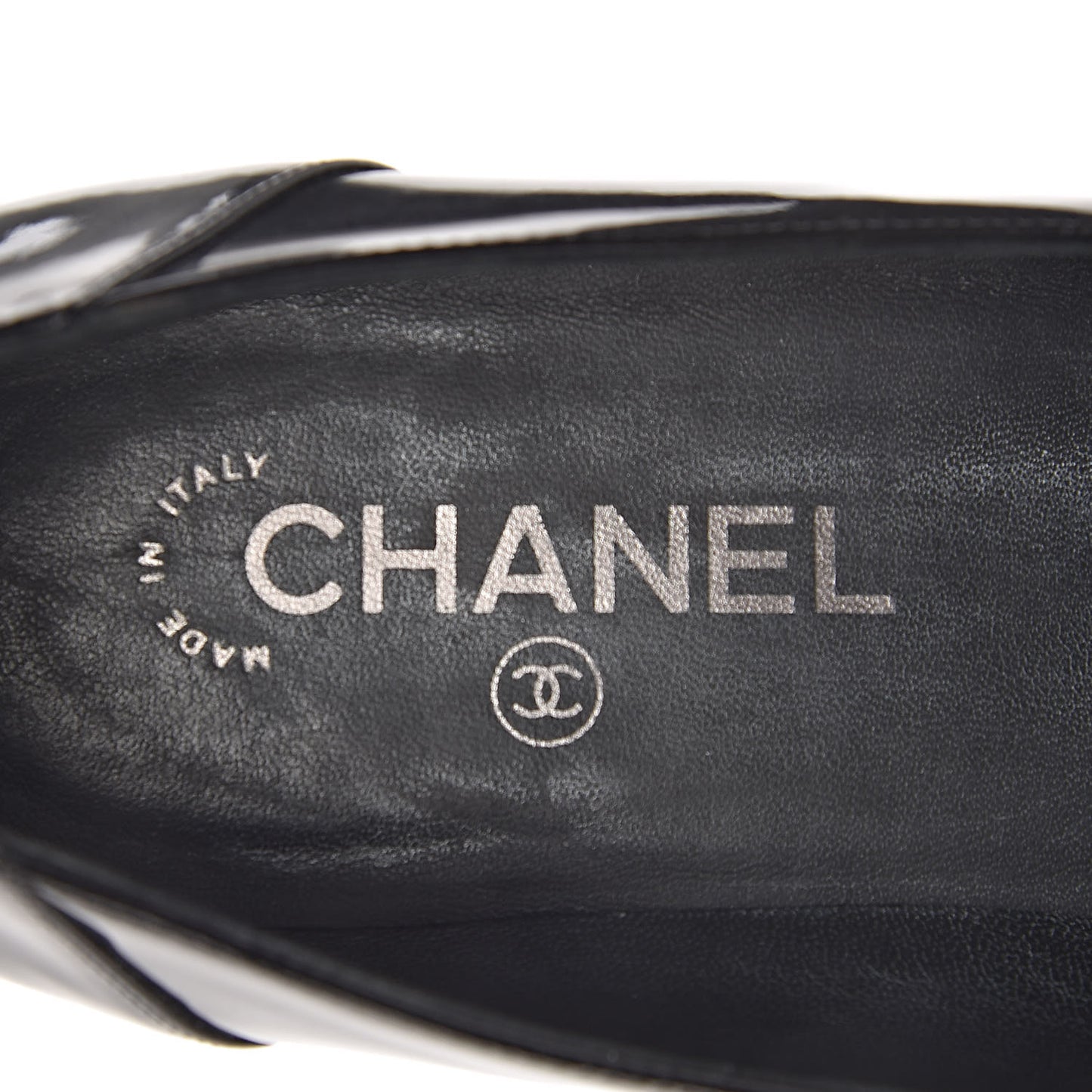 Patent CC Mocassin Loafers 40 Black