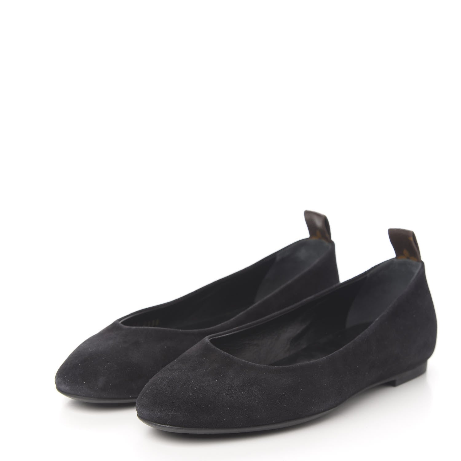 Louis Vuitton Suede Monogram Uniformes Ballet Flats 41 Black 3 of 8