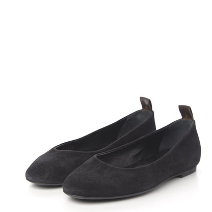 Louis Vuitton Suede Monogram Uniformes Ballet Flats 41 Black 3 of 8