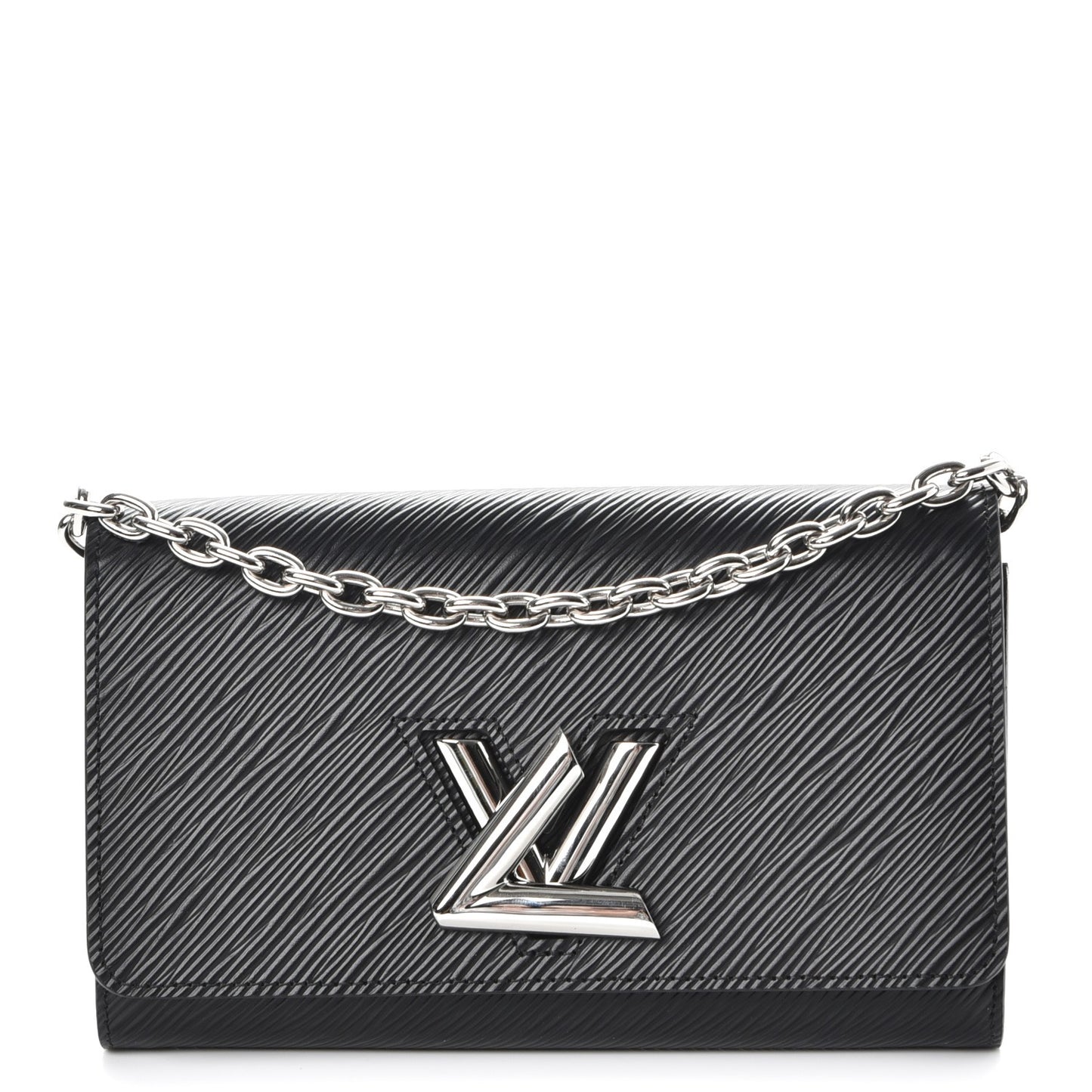 Epi Twist Chain Wallet Black