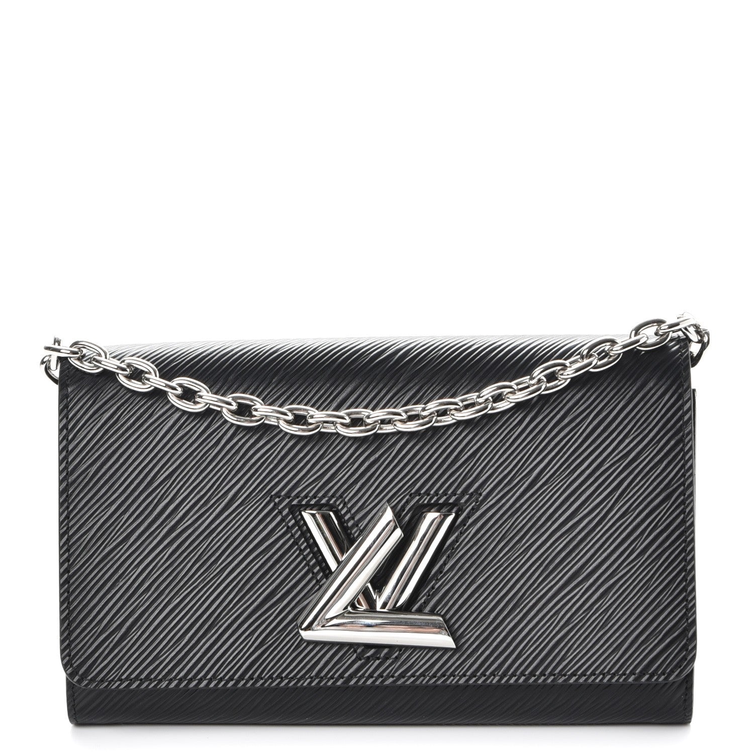 Louis Vuitton Epi Twist Chain Wallet Black 1 of 7