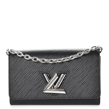 Louis Vuitton Epi Twist Chain Wallet Black 1 of 7