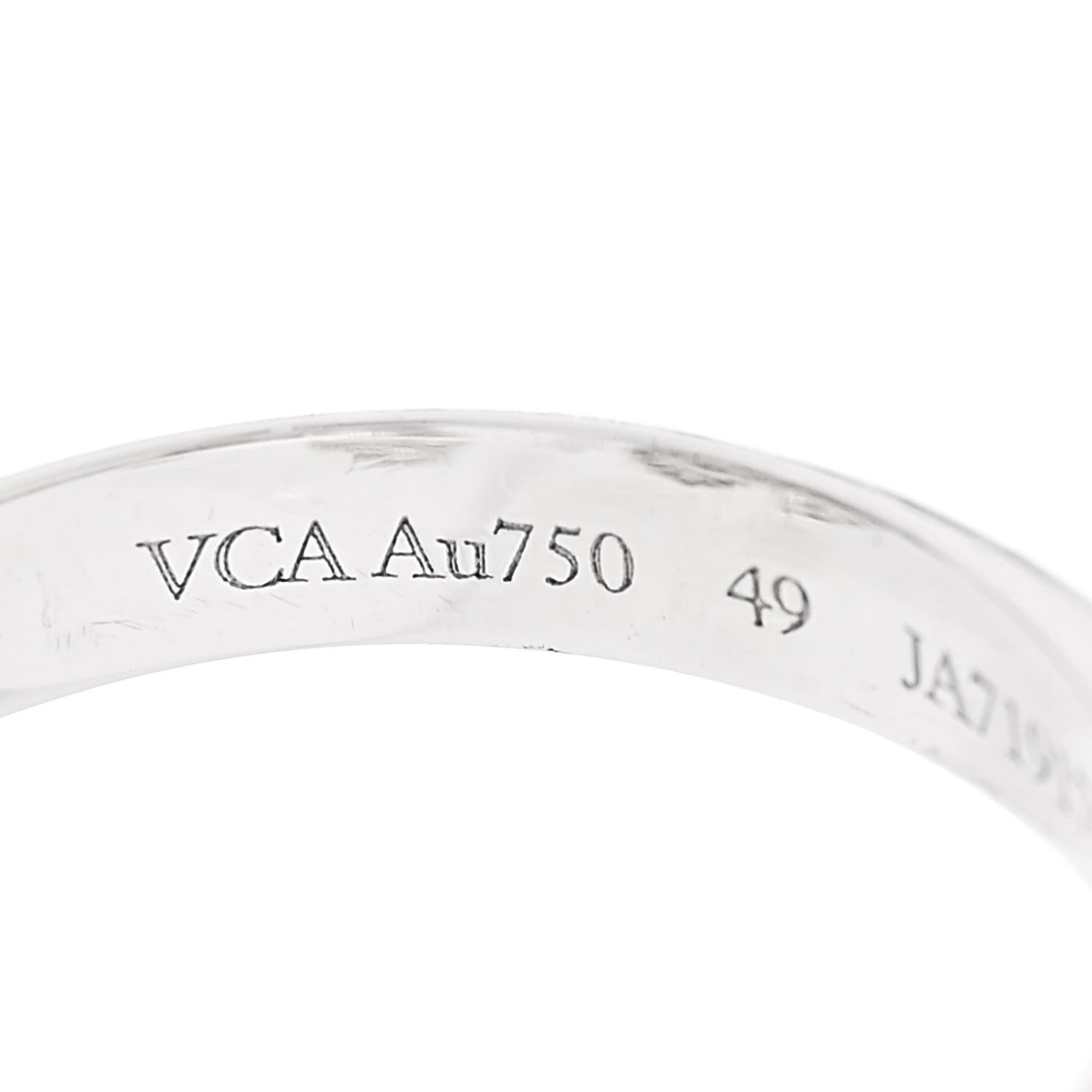 Van Cleef & Arpels 18K White Gold Diamond Two Butterfly Between The Finger Ring 49 5 4 of 5