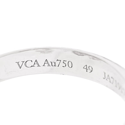 Van Cleef & Arpels 18K White Gold Diamond Two Butterfly Between The Finger Ring 49 5 4 of 5