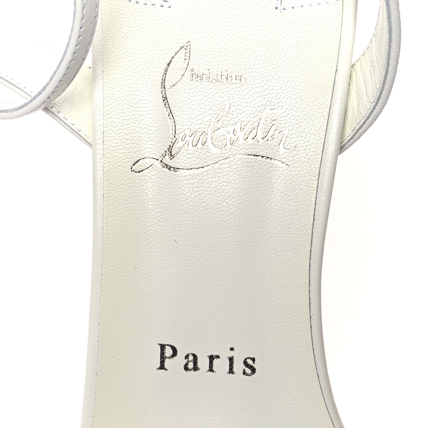 Christian Louboutin Nappa Loubi Girl 100 Sandals 39.5 White 7 of 7