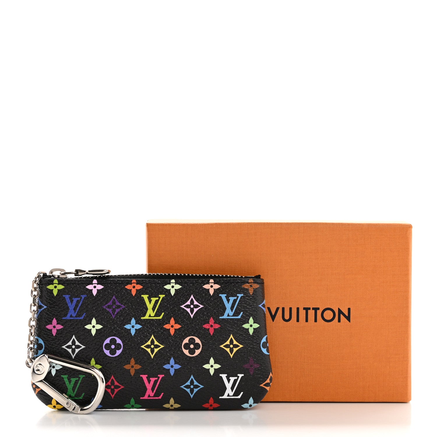 Louis Vuitton LV X TM Monogram Multicolor Key Pouch Black 8 of 8
