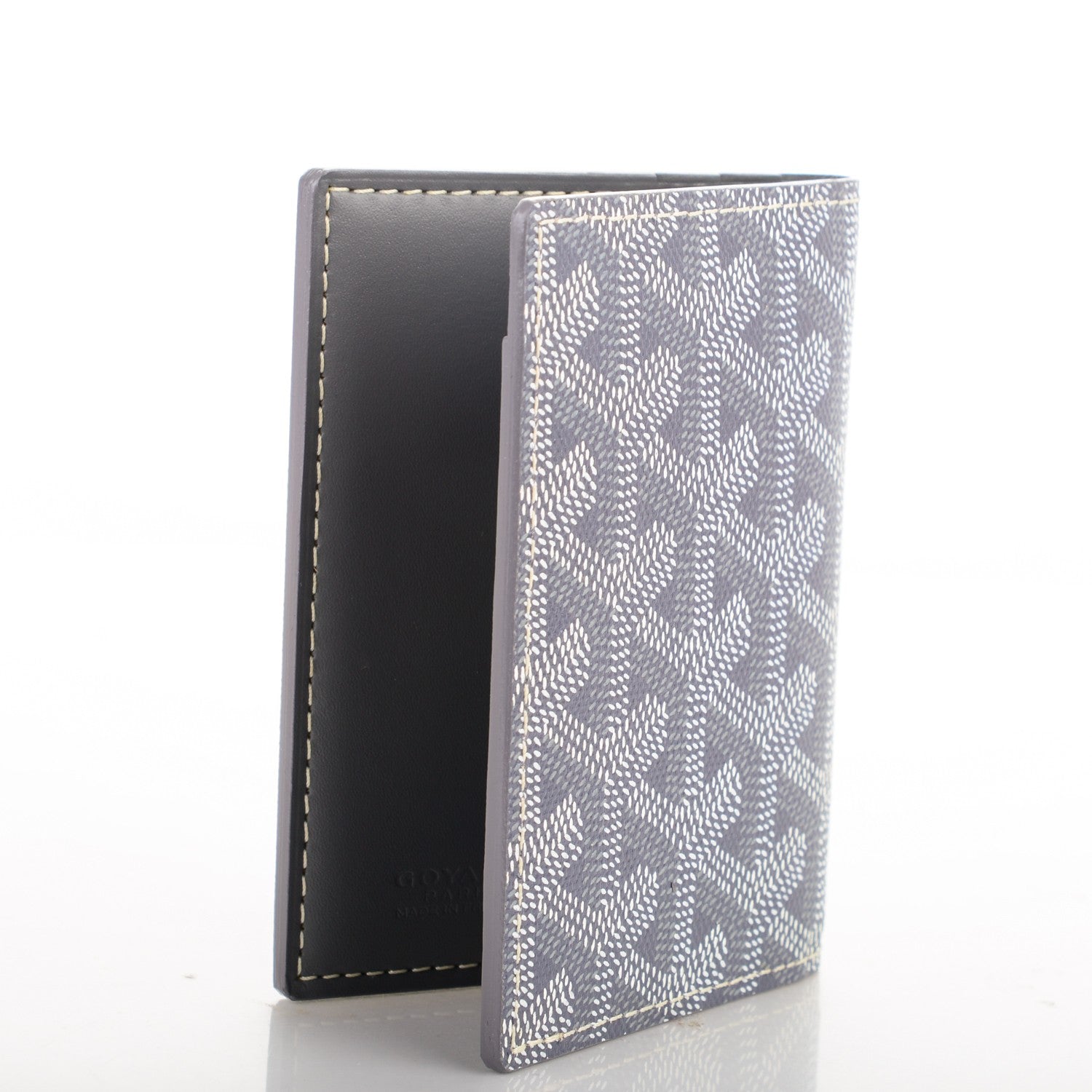 GOYARD サントマ マネークリップ　グレー Goyard Goyardine Saint Marc Folding Card Case Grey 172275