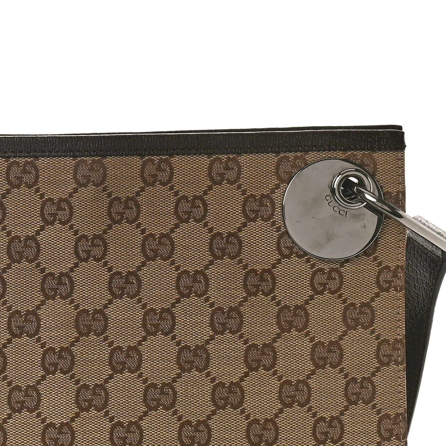 Gucci Monogram Eclipse Messenger Bag Dark Brown 8 of 10