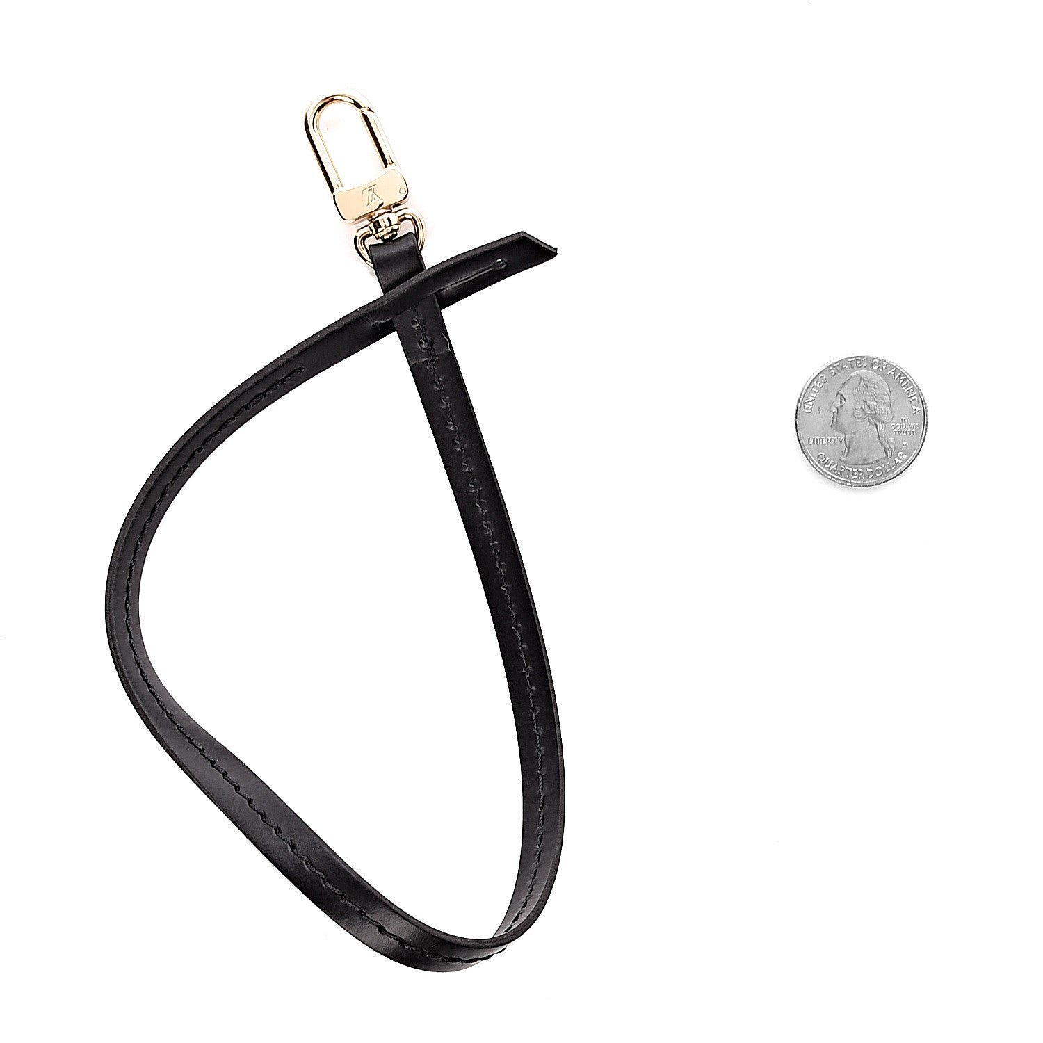 Louis Vuitton Calfskin Pochette Accessories Strap Black 2 of 2
