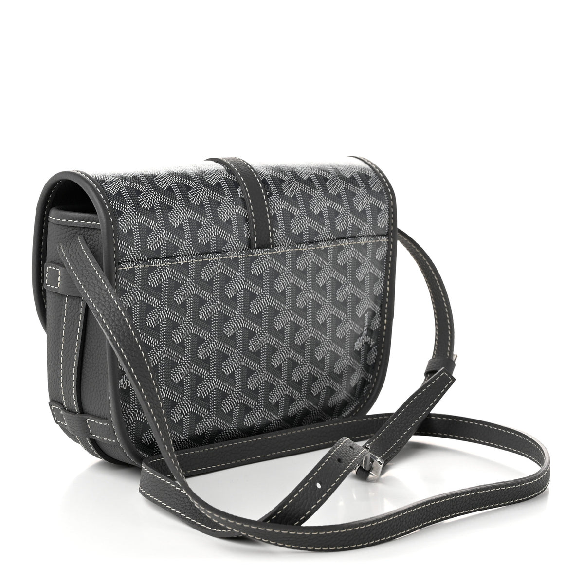 Goyardine Belvedere II PM Messenger Bag Gray