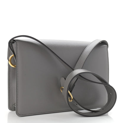 Gucci Textured Calfskin Small Torchon GG Ring Shoulder Bag Dusty Grey 3 of 11