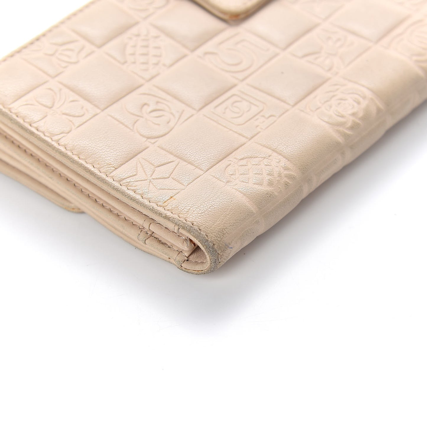Lambskin Precious Symbols Wallet Beige