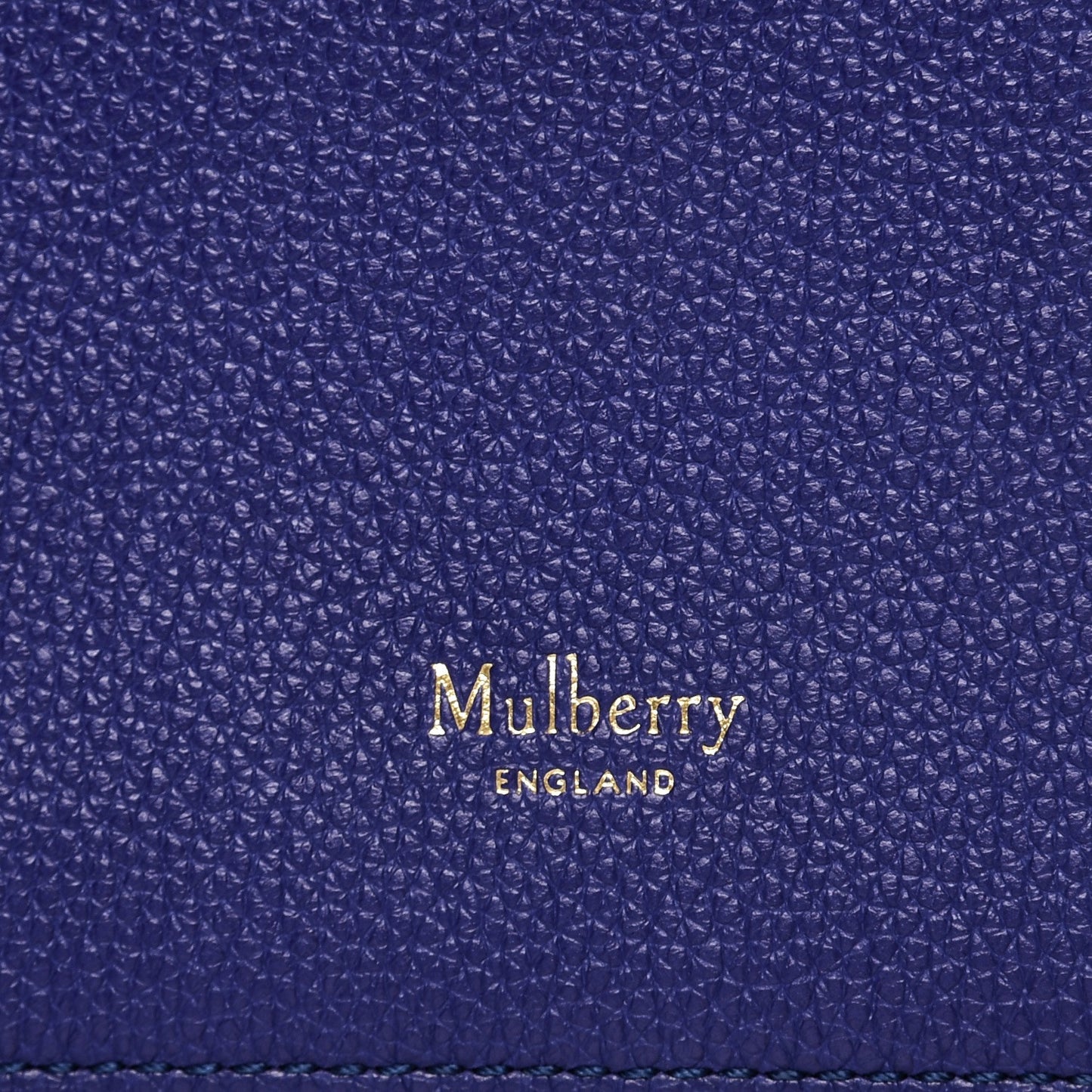 Classic Grain Calfskin Small Clifton Flap Indigo