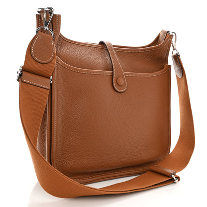 Hermes Taurillon Clemence Evelyne III PM Gold 3 of 10