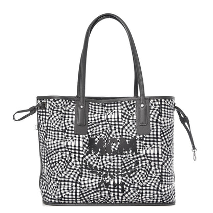 MCM Visetos Medium Liz Reversible Shopper Tote Phantom Grey 3 of 17
