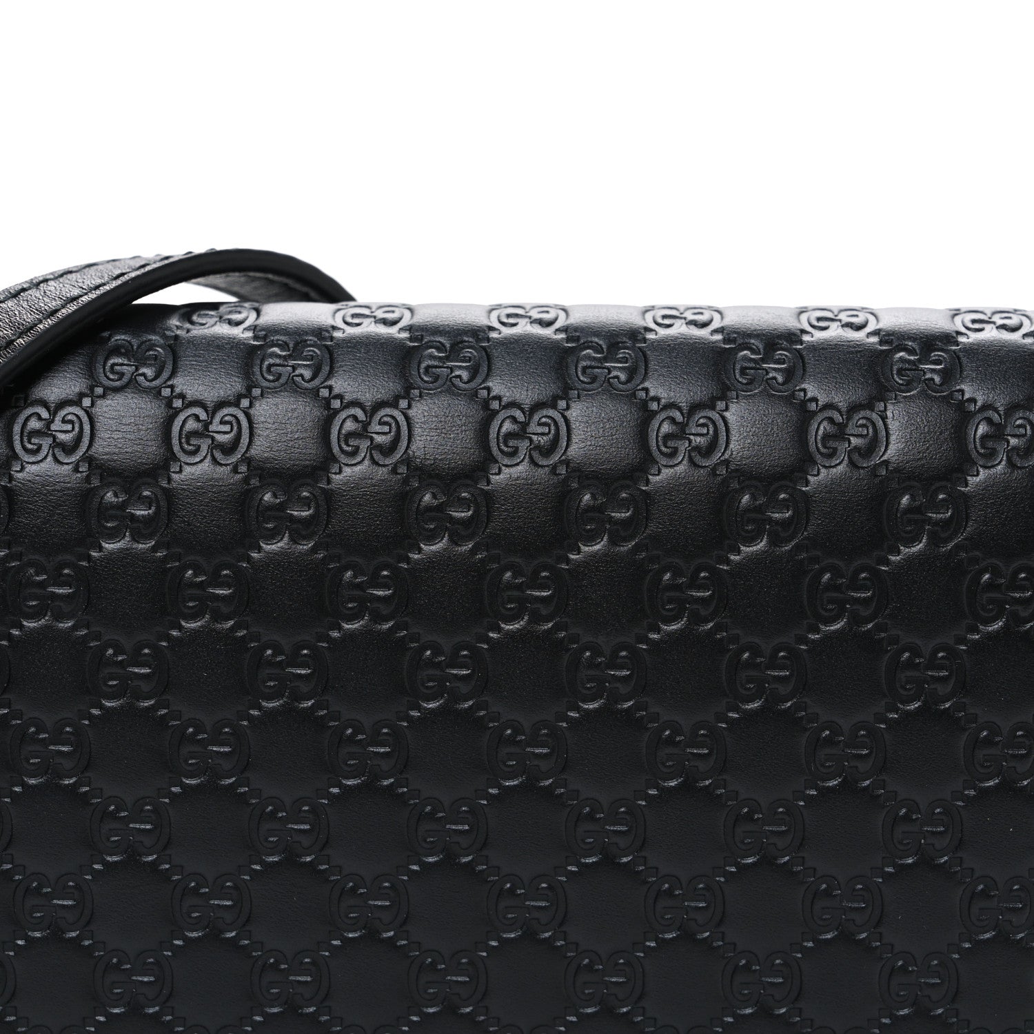 Gucci Microguccissima Crossbody Wallet Black 7 of 9