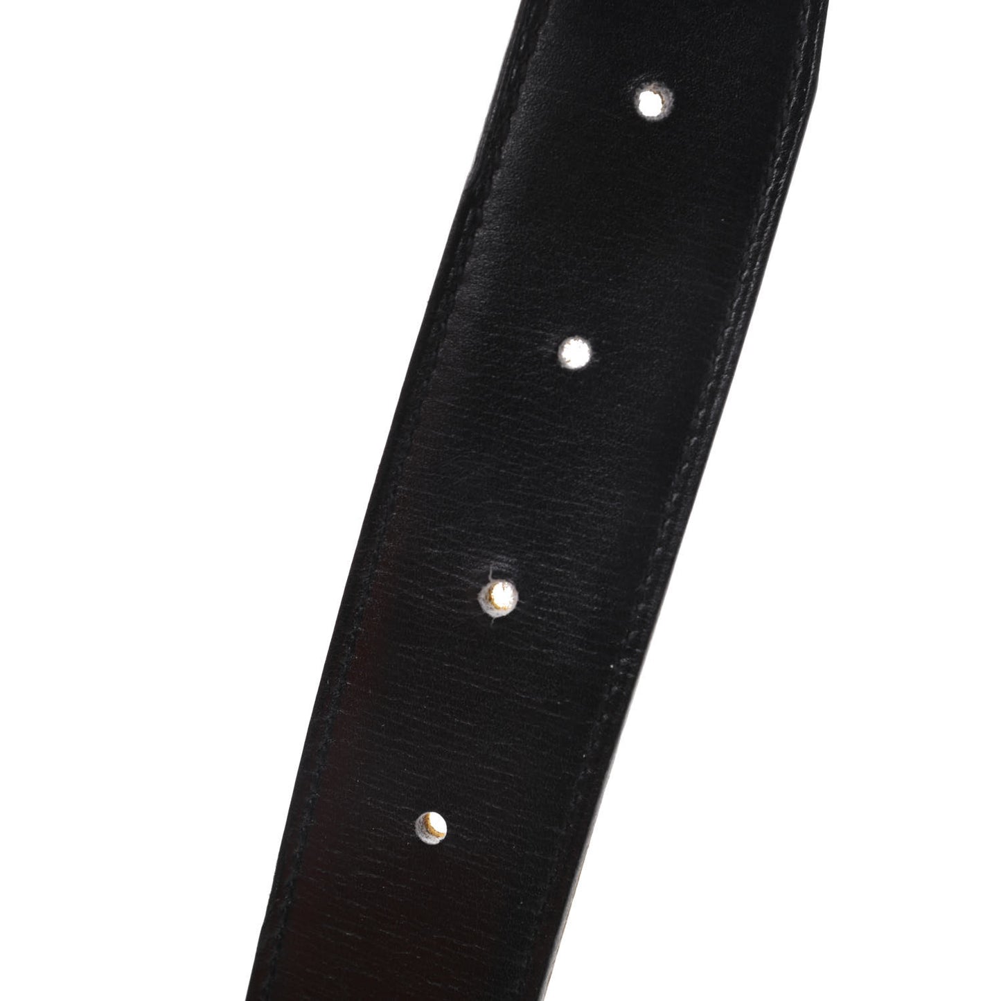 Box Epsom 32mm H Belt 75 Black Jaune