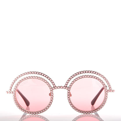 Chanel Metallic Pearl Round Polarized Sunglasses 9521-H Pink Silver 2 of 8