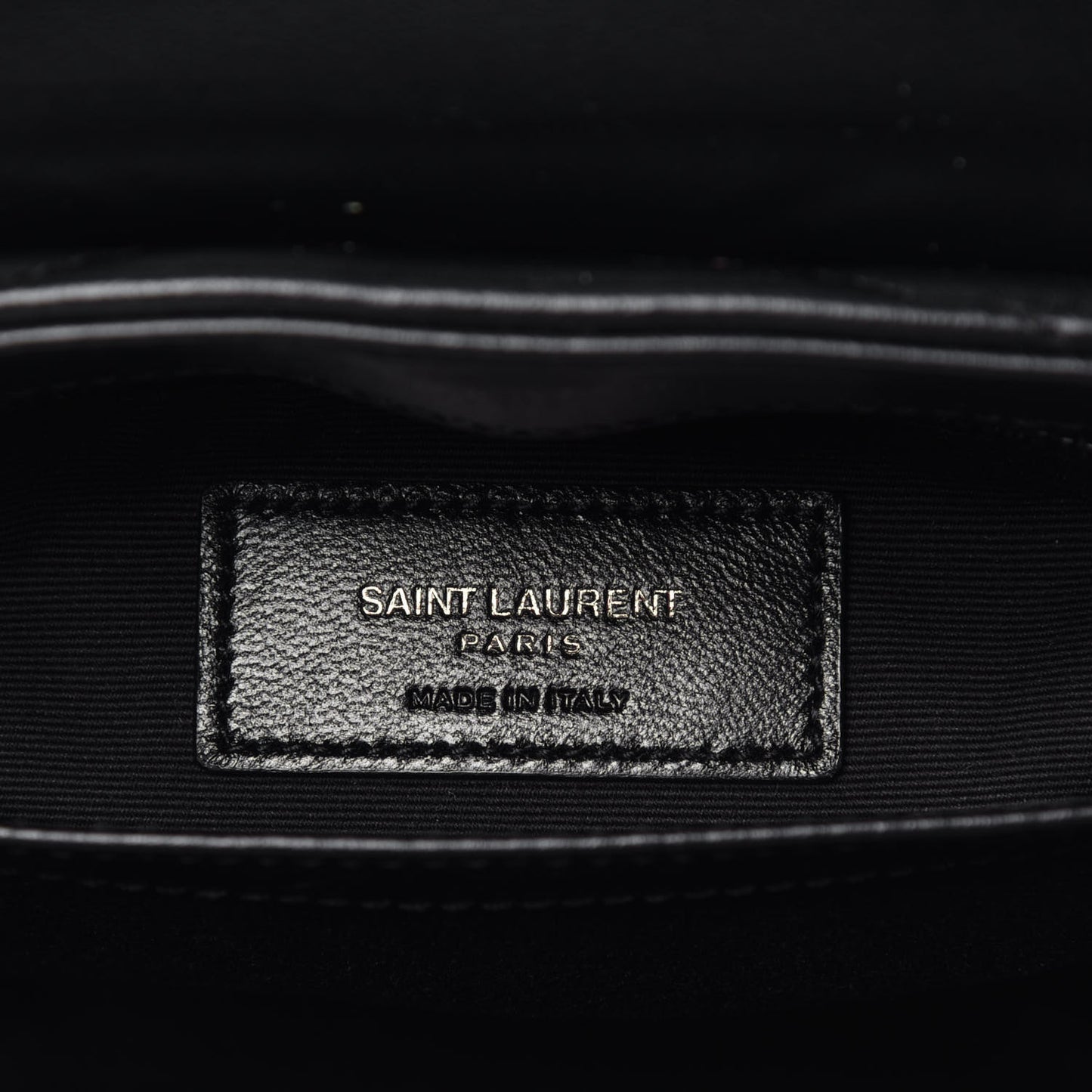 Calfskin Y Quilted Monogram Toy Loulou Crossbody Bag Black