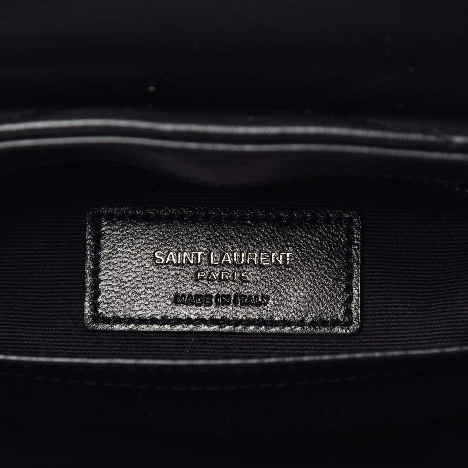 Saint Laurent Calfskin Y Quilted Monogram Toy Loulou Crossbody Bag Black 6 of 9