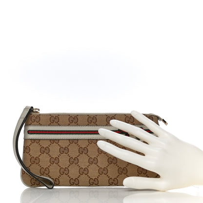Gucci Monogram Mayfair Wristlet Off White 2 of 9
