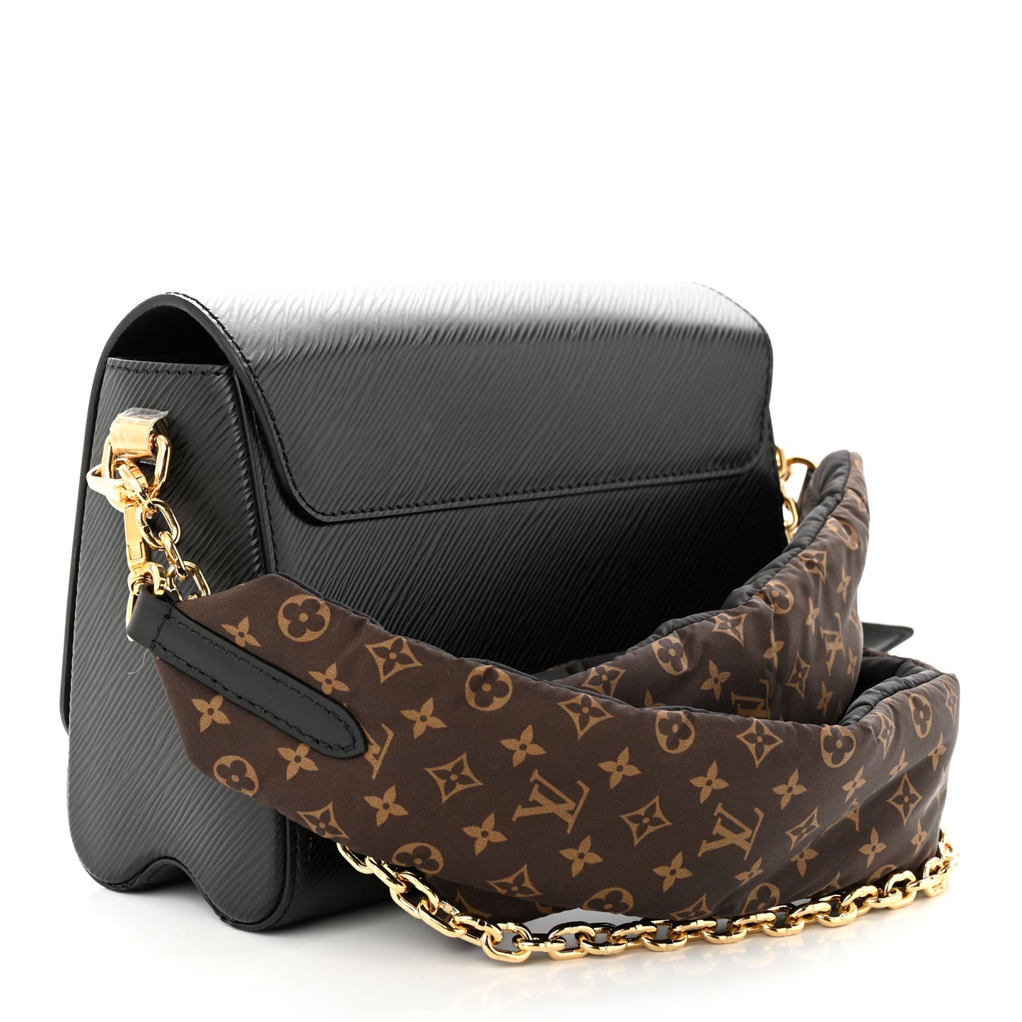 Epi Pillow Twist MM Shoulder Bag Black