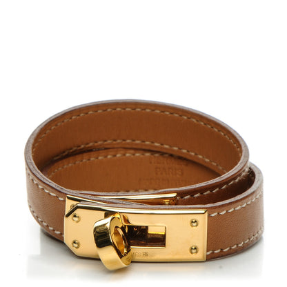 Hermes Barenia Kelly Double Tour Bracelet XS Fauve 1 of 9