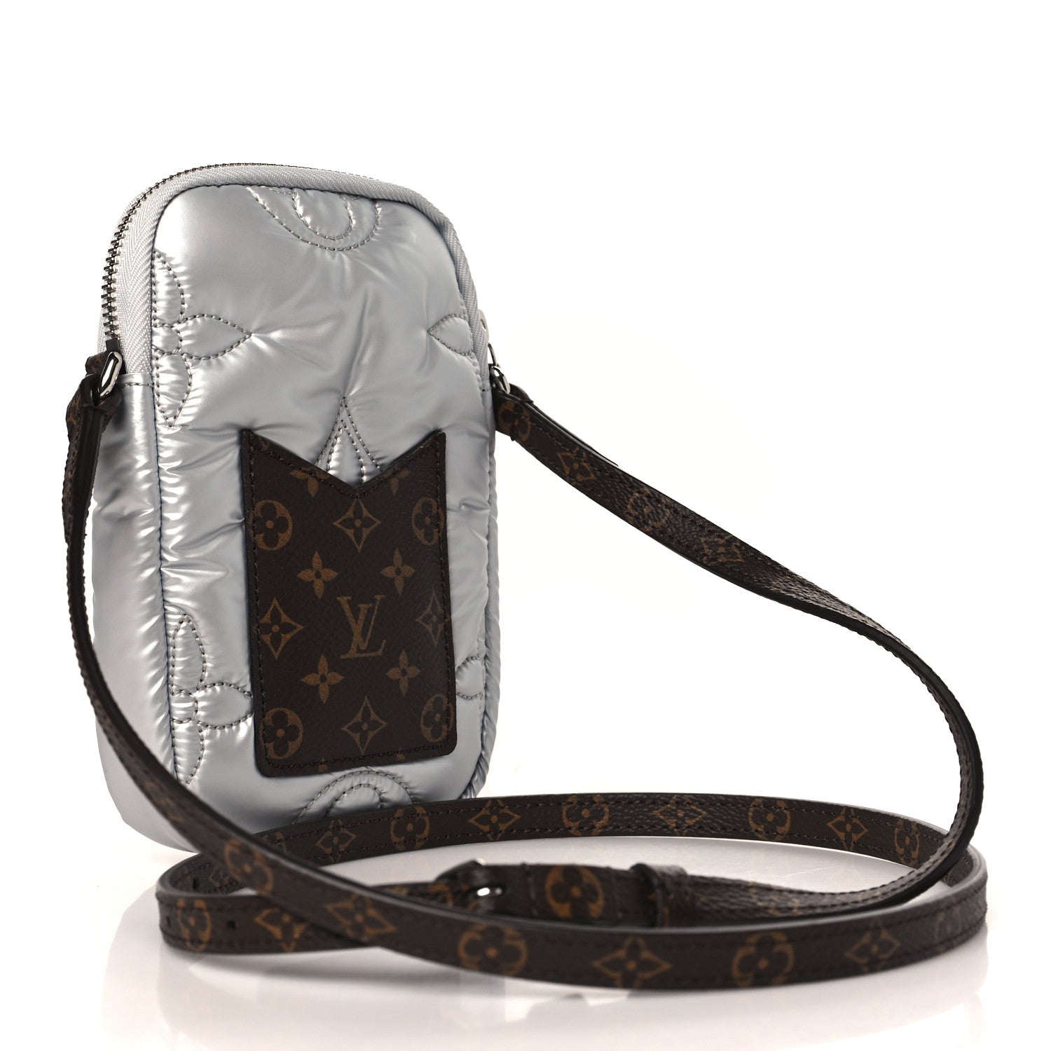 Louis Vuitton Econyl Monogram Pillow Phone Pouch Silver 3 of 9