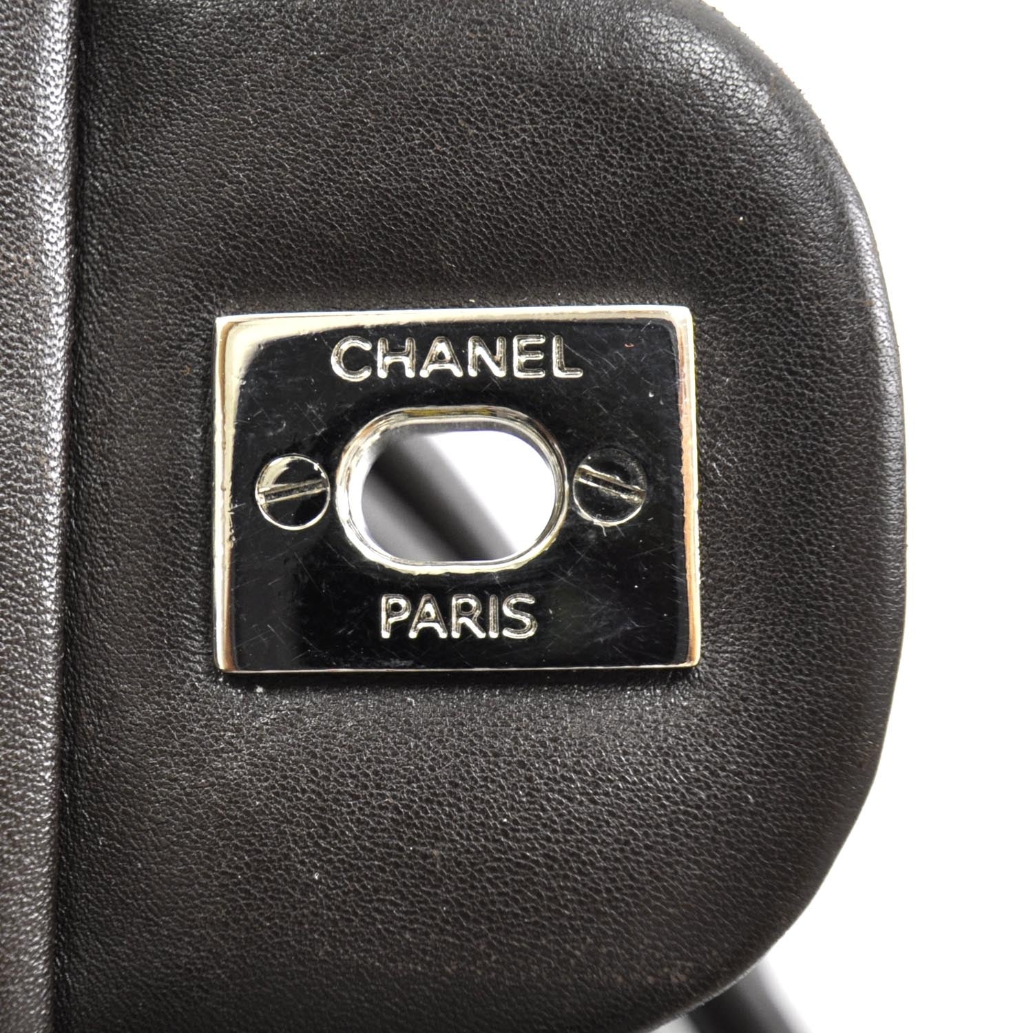 Chanel Calfskin Quilted Large Cambon Flap Brown Beige 7 of 10