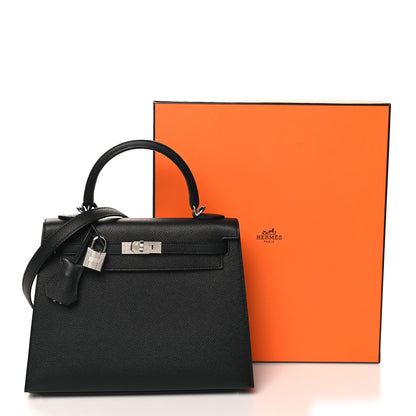 Hermes Epsom Kelly Sellier 25 Black 11 of 11