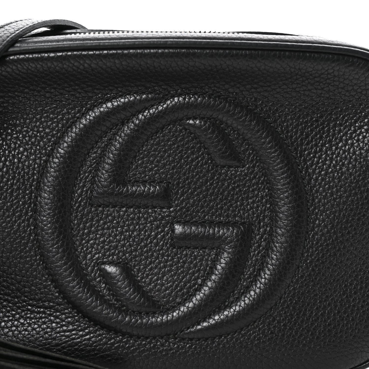 Gucci Pebbled Calfskin Small Soho Disco Bag Black 8 of 14