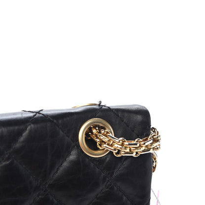 Chanel Aged Calfskin Quilted 50th Anniversary 2.55 Reissue 226 Flap Black 14 of 18